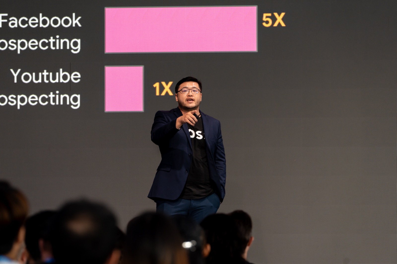 Robert Lai presenting at Ahrefs conference